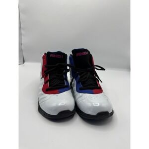 AND1 Mens Shoes Athletic Basketball‎ High Top White Red Blue Sneakers